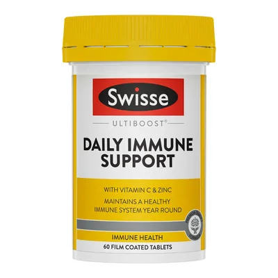 Swisse Ultiboost Daily Immune Support 60 Tablets (With Vitamin C)