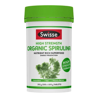 Swisse Organic Spirulina 200 Tablets