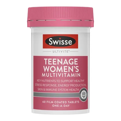 Swisse Ultivite Teenage Women's Multivitamin 60 Tablets