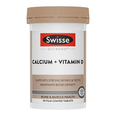 Swisse Ultiboost Calcium + Vitamin D 90 Tablets