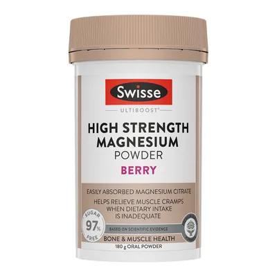 Swisse Ultiboost High Strength Magnesium Powder Berry 180g
